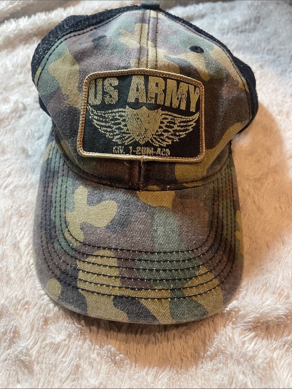 US ARMY Camo Patch Trucker Hat - Green/Brown/Black